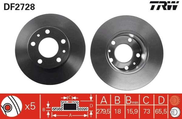 Disque de frein TRW Automotive