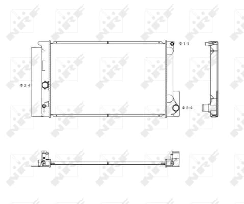 Radiateur, refroidissement du moteur NRF