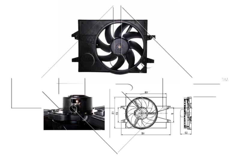Ventilateur, refroidissement du moteur NRF