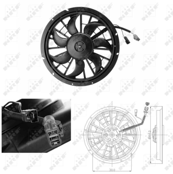 Ventilateur, refroidissement du moteur NRF
