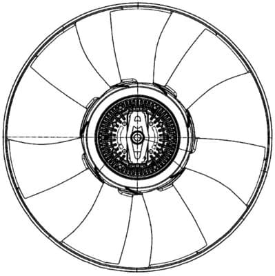 Ventilateur, refroidissement du moteur MAHLE