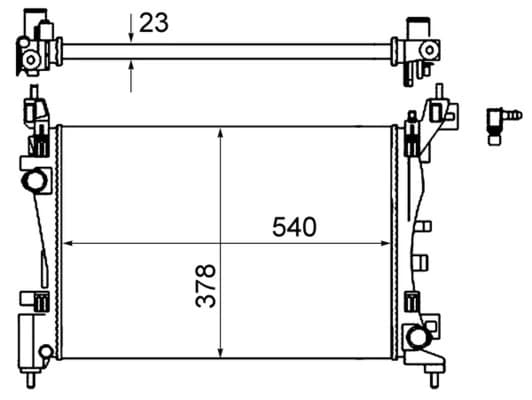 Radiateur, refroidissement du moteur MAHLE