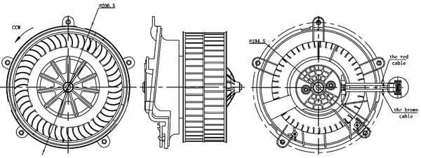 Pulseur d'air habitacle MAHLE