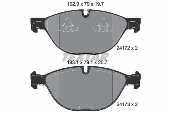 Kit de plaquettes de frein, frein à disque - image 1