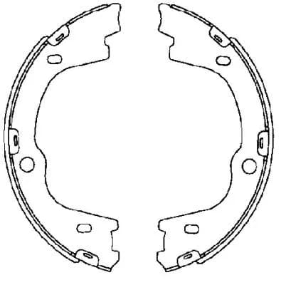 Jeu de mâchoires de frein, frein de stationnement - image 1