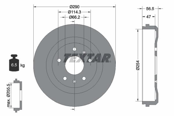 Tambour de frein Textar
