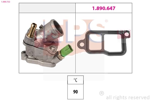 Thermostat, liquide de refroidissement EPS