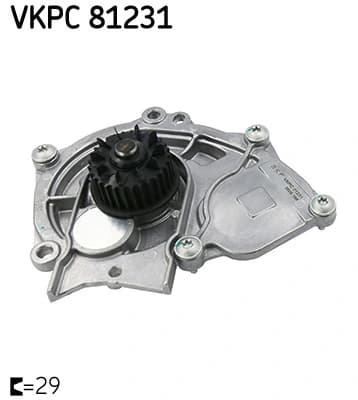 Pompe à eau, refroidissement du moteur SKF
