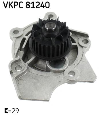 Pompe à eau, refroidissement du moteur SKF