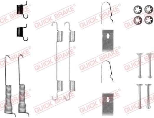 Kit d'accessoires, mâchoire de frein Quick Brake