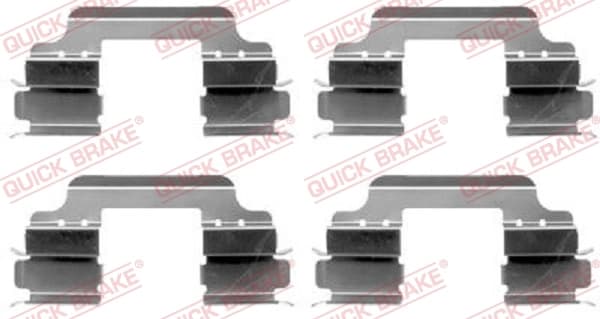 Kit d'accessoires, plaquette de frein à disque Quick Brake