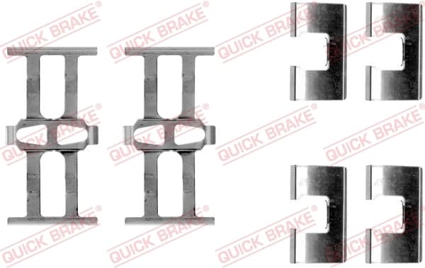 Kit d'accessoires, plaquette de frein à disque Quick Brake