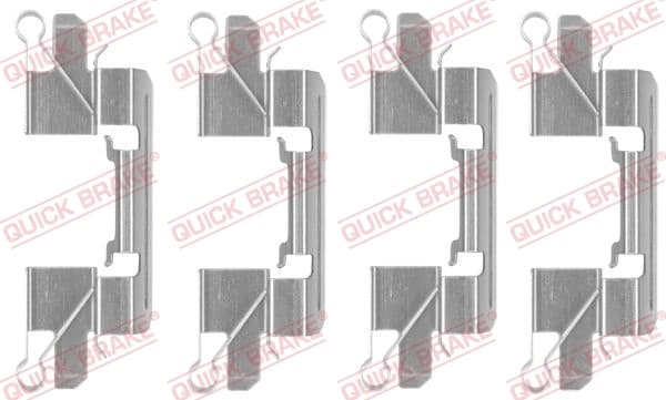 Kit d'accessoires, plaquette de frein à disque Quick Brake