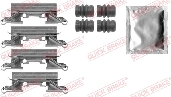 Kit d'accessoires, plaquette de frein à disque Quick Brake
