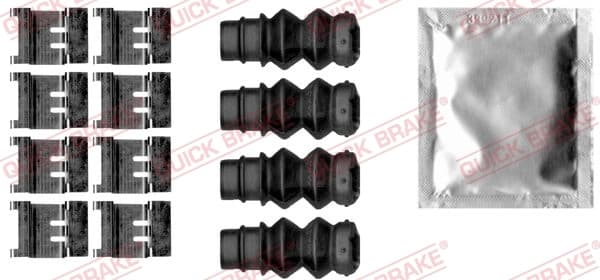 Kit d'accessoires, plaquette de frein à disque Quick Brake