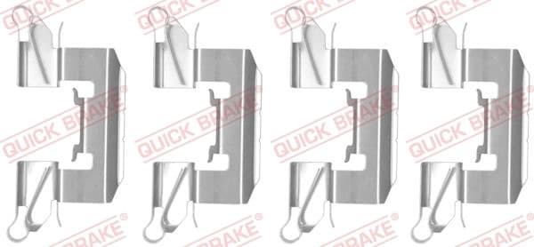 Kit d'accessoires, plaquette de frein à disque Quick Brake