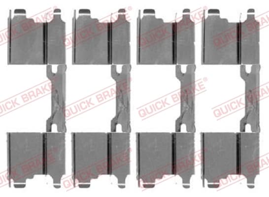 Kit d'accessoires, plaquette de frein à disque Quick Brake
