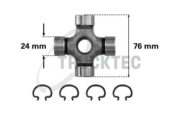 Joint, arbre de transmission TRUCKTEC AUTOMOTIVE