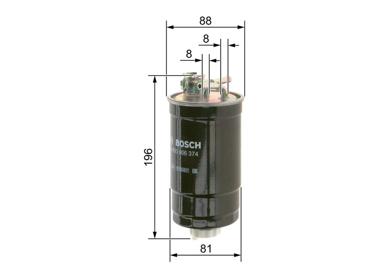 Filtre à carburant BOSCH