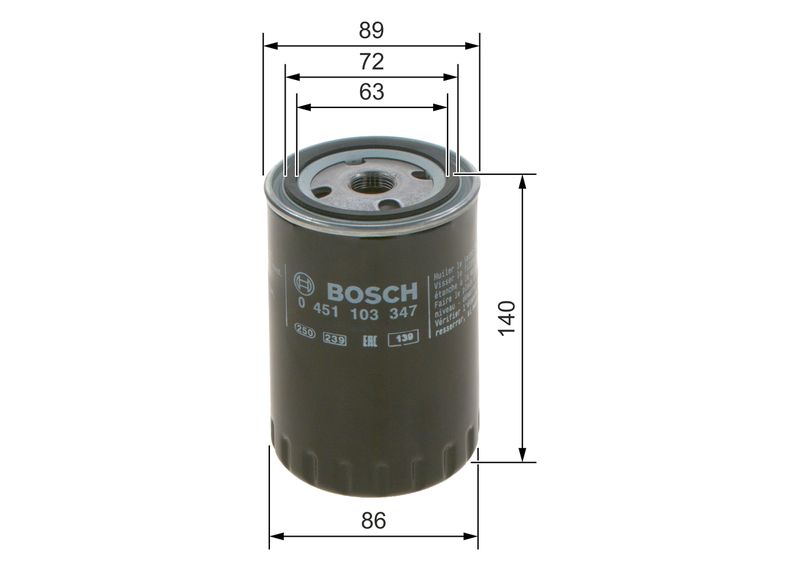 Filtre à huile BOSCH