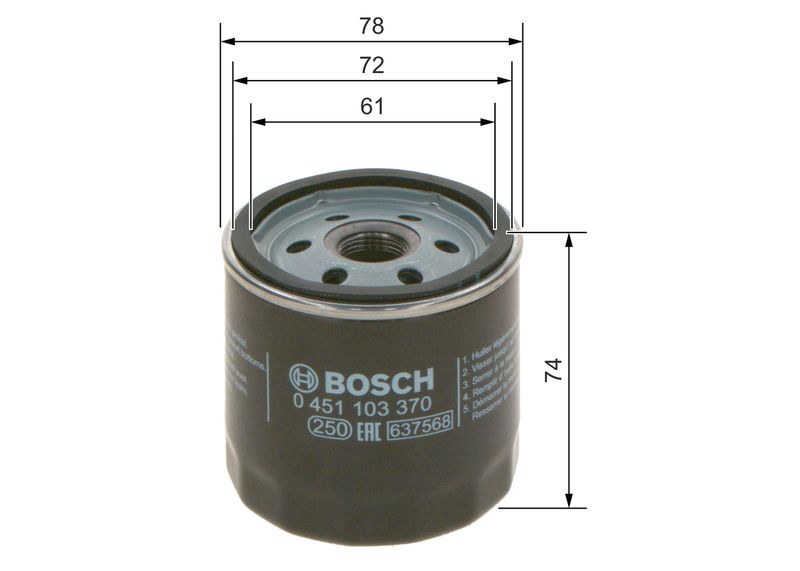 Filtre à huile BOSCH