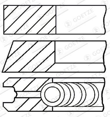 Jeu de segments de pistons - image 1