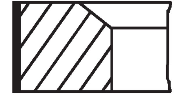 Jeu de segments de pistons MAHLE