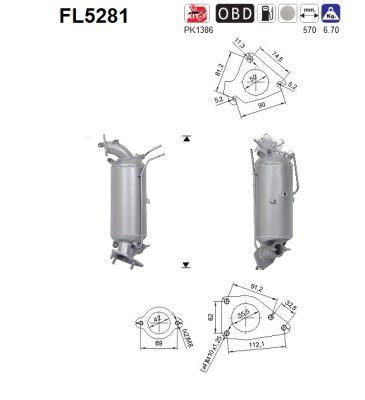 Filtre à particules / à suie, échappement - image 1